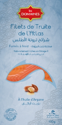 Image de Filet de truite fumée à l’huile d’argane - (100g)