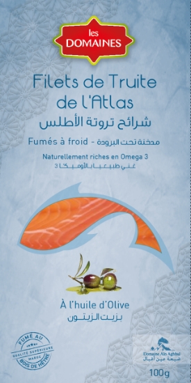 Image de Filet de truite fumée à l’huile d’olive - (100g)