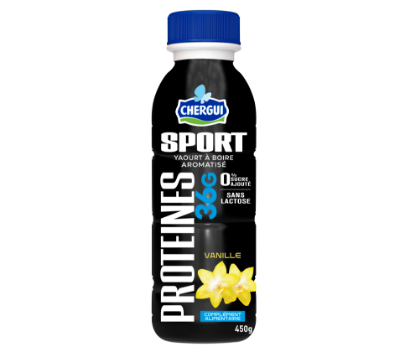 Image de CHERGUI Sport - Yaourt à boire protéiné - Vanille (450ml)