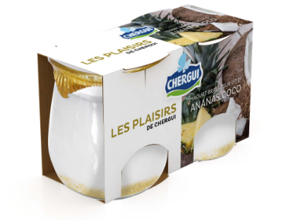 Image de Les plaisirs de CHERGUI au coulis d'ananas/coco - (2x125g)