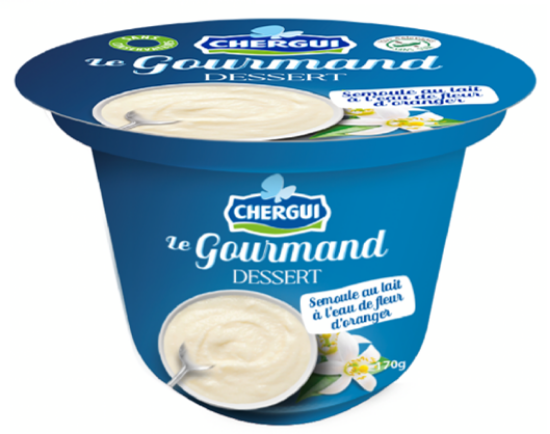 Image de Le Gourmand dessert - Semoule au lait à l'eau de fleur d'oranger