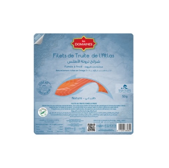 Image de Filet de truite fumée nature (50g)