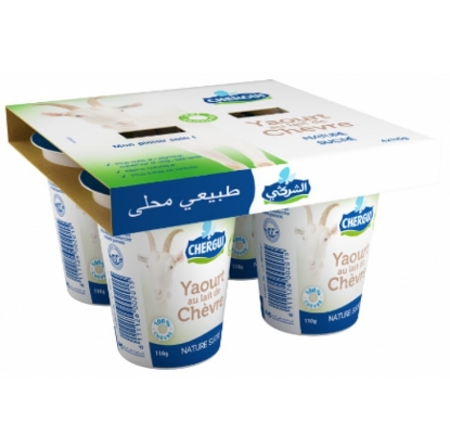 Image de Yaourt de chèvre nature sucré - (4*110g)